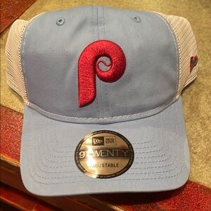 New Phillies Light Blue and White Adjustable Hat